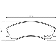 Mintex Front Brake Pad Set MDB2376