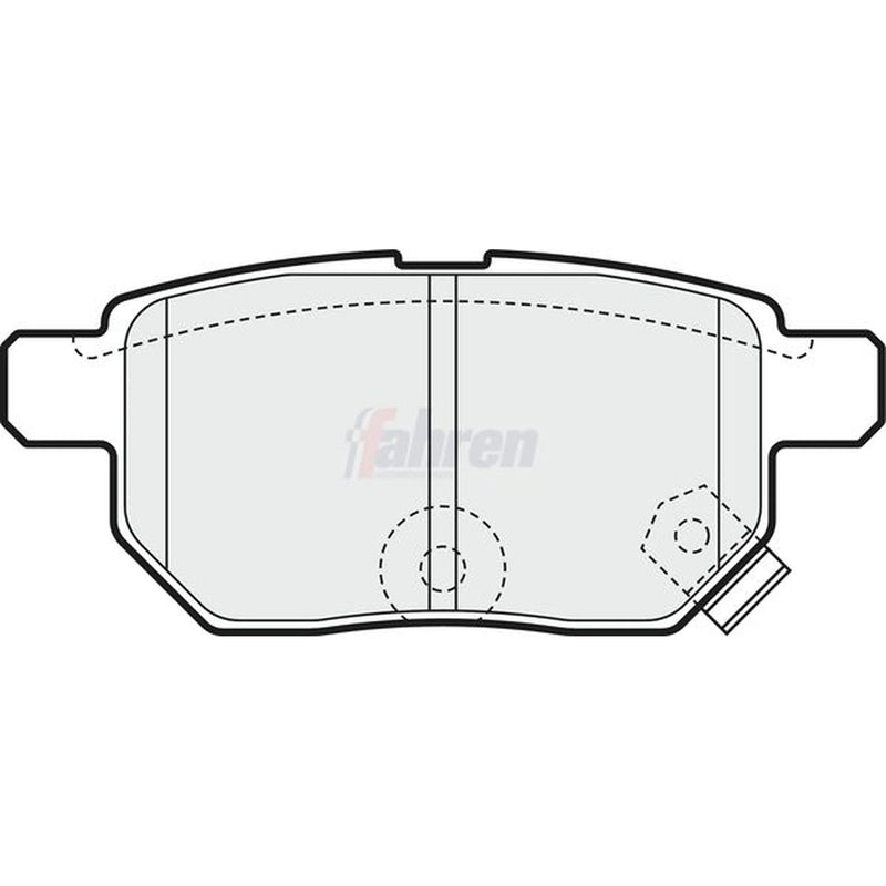 Fahren Rear Brake Solid Discs & Pads fits Toyota Urban Cruiser 2009-2014 1.4