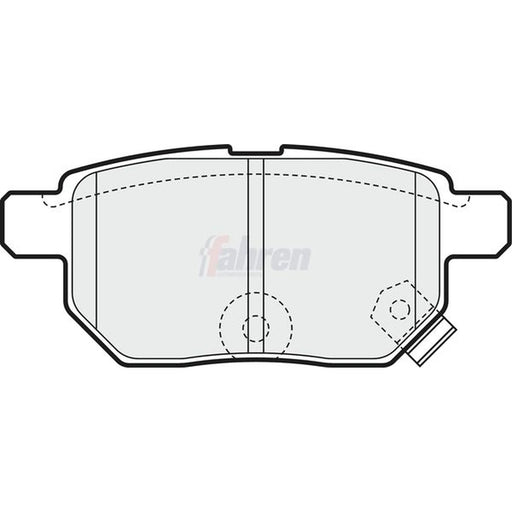 Fahren Rear Brake Solid Discs & Pads fits Toyota Urban Cruiser 2009-2014 1.4