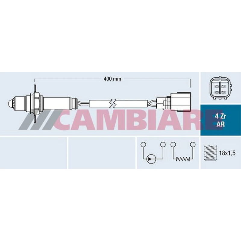 Cambiare O2 Lambda Oxygen Sensor before catalytic converter VE381803
