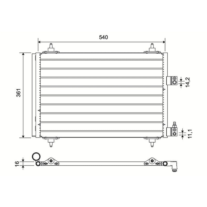 Valeo Air Conditioning Condenser 817526