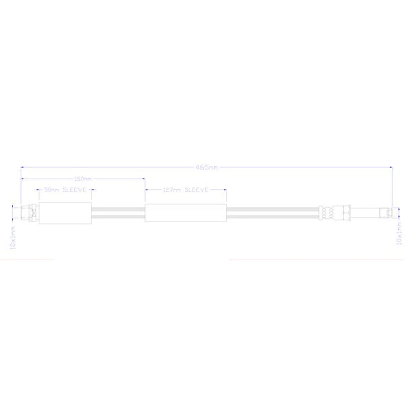 Juratek Brake Hydraulic Hose Line Right JBH1397