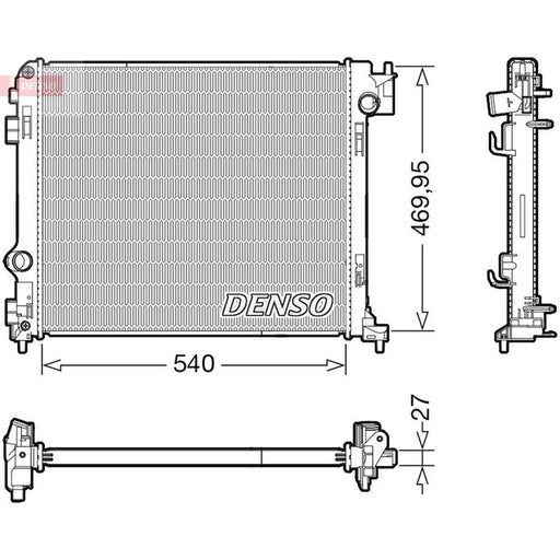 Denso Engine Radiator DRM46065