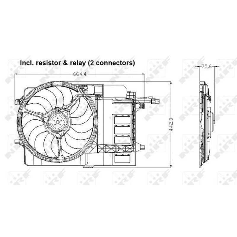 NRF Engine Cooling Fan 47302