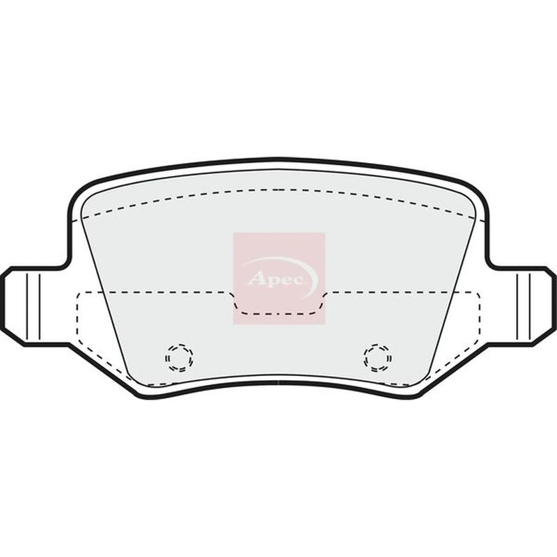Apec Rear Brake Pad Set PAD1214