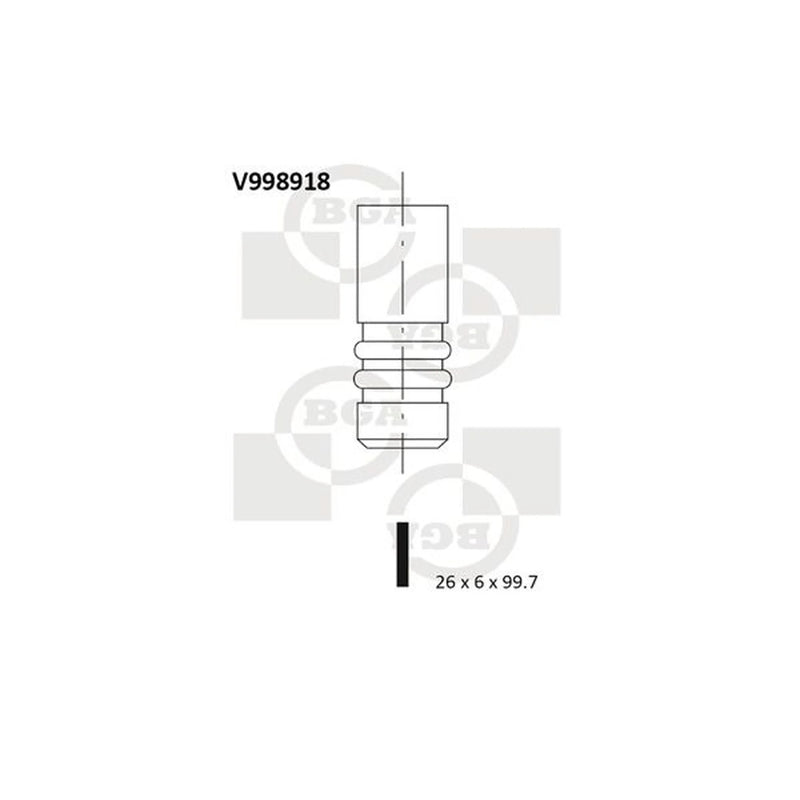 BGA Engine Intake Valve 26mm Head V998918