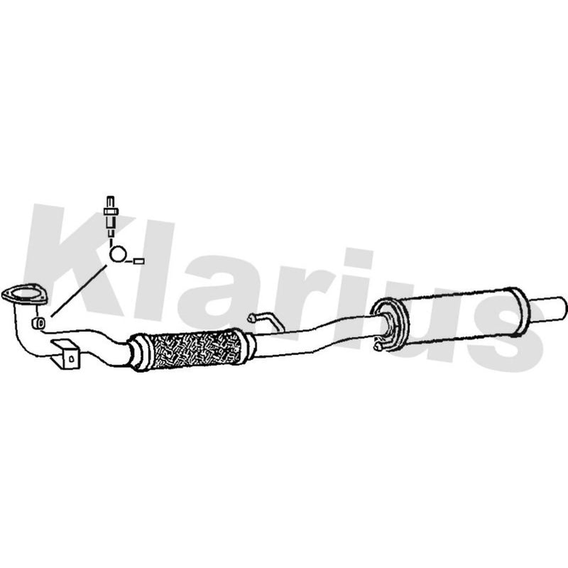 Klarius Box With Centre Pipe Centre VW695M