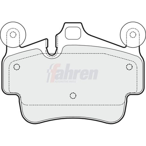 Fahren Front Brake Pad Set fits Porsche 911 2004-2012 3.6 3.8