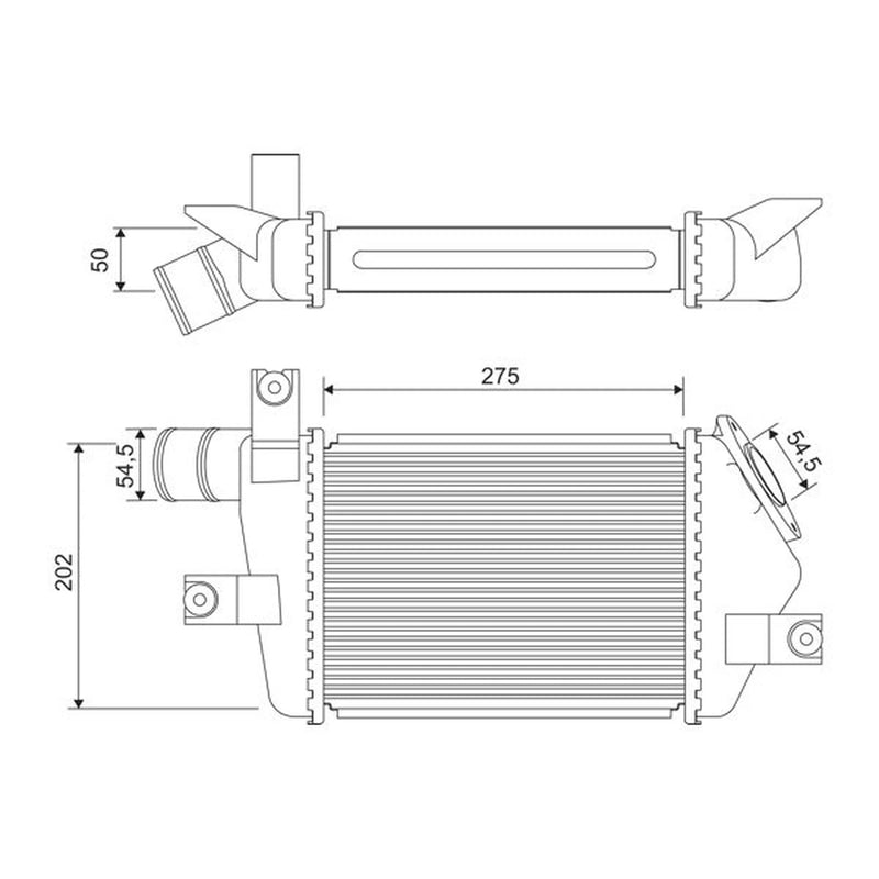 Valeo Intercooler (Charge Air Cooler) 818693