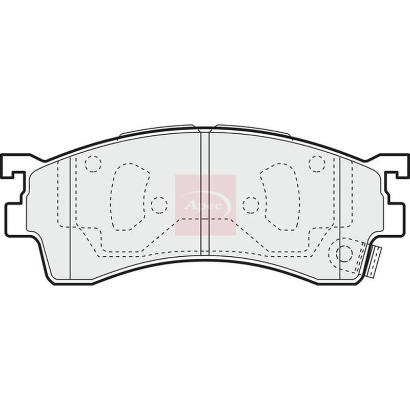Apec Front Brake Pad Set PAD1100