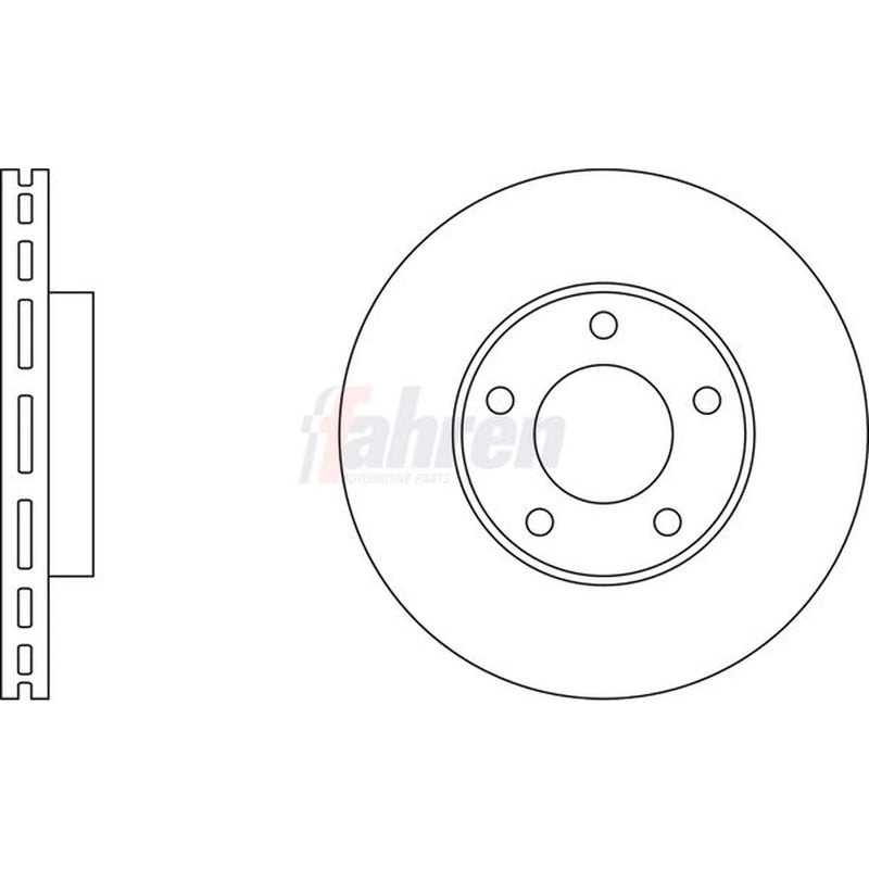 Fahren Front & Rear Brake Discs & Pads fits Mazda 3 2003-2009 1.3 1.6