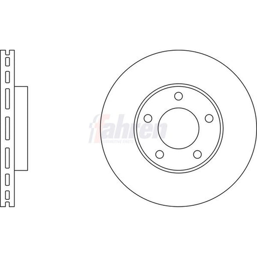 Fahren Front & Rear Brake Discs & Pads fits Mazda 3 2003-2009 1.3 1.6