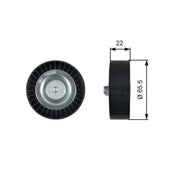 Gates V-Ribbed Belt Deflection/Guide Pulley T36458