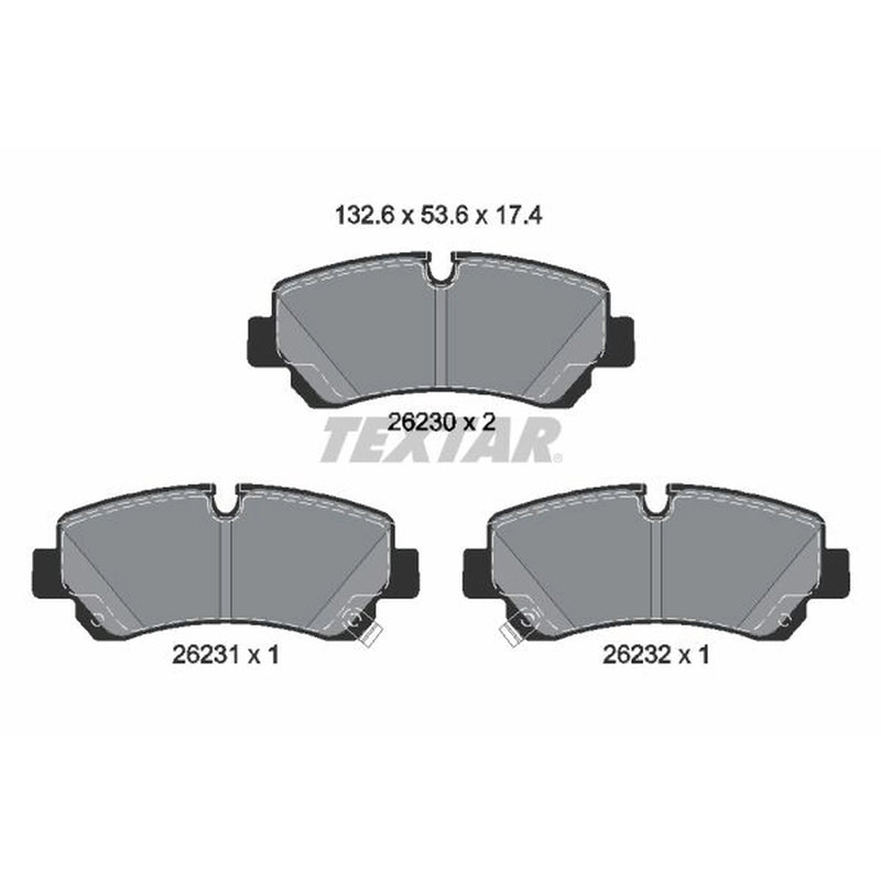 Textar Rear Brake Pad Set 2623001