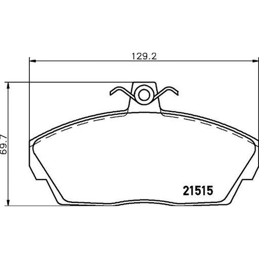 DON Front Brake Pad Set PCP2179