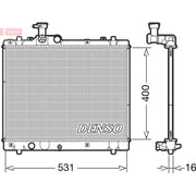 Denso Engine Radiator DRM47034