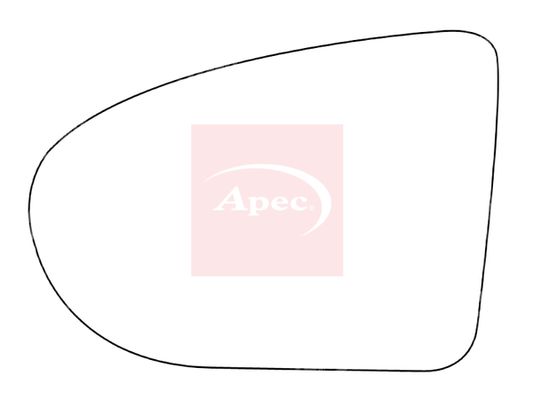 Apec Red Exterior Wing Mirror Glass AMS2153