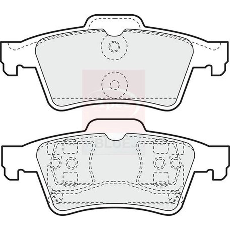 Apec Rear Brake Pad Set PD3062