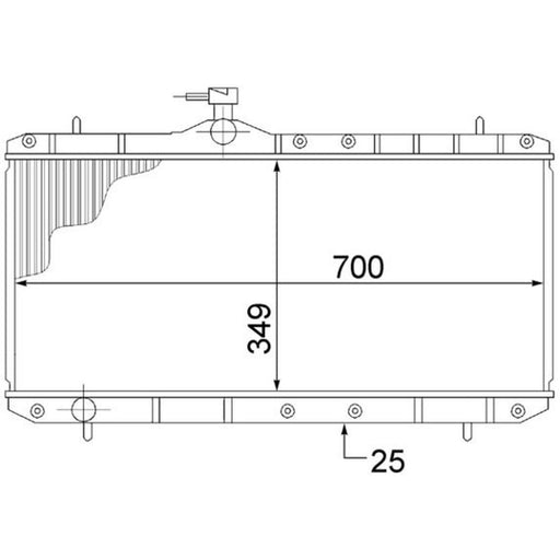 Mahle Engine Radiator CR 1516 000S