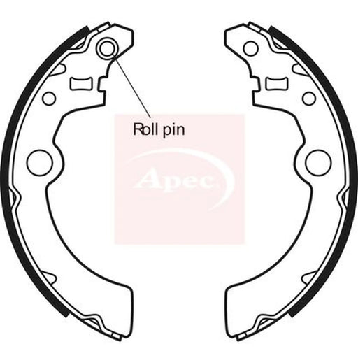 Apec Brake Shoe Set Axle Kit SHU650