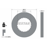 Textar 2 x Solid Rear Brake Discs 93291300-x2