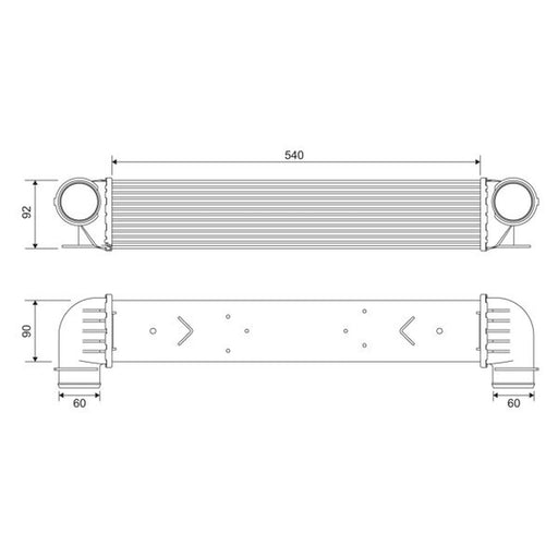 Valeo Intercooler (Charge Air Cooler) 817877