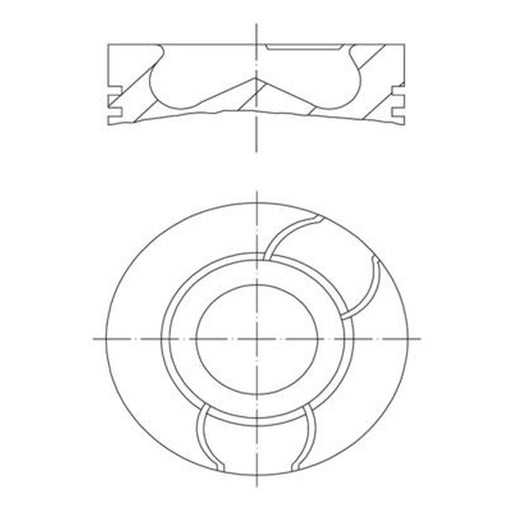 Mahle Piston Cylinder Bore = 128mm 227 PI 00109 010
