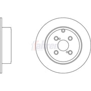Fahren 2 x Solid Brake Discs fits Toyota Corolla 2000-2007 1.4 1.8 2.0