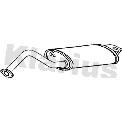 Klarius Box With Tail Pipe Rear TY627P
