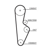 Gates Timing Belt Cambelt 108 Teeth 1082RM