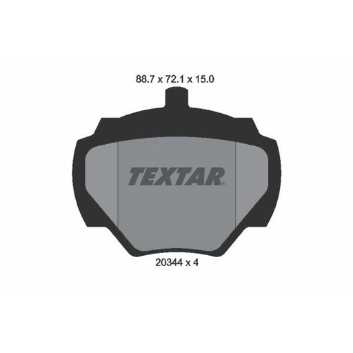 Textar Rear Brake Pad Set 2034402