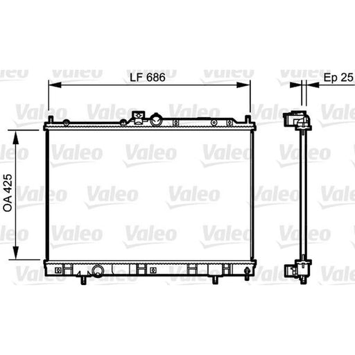 Valeo Engine Radiator 735203