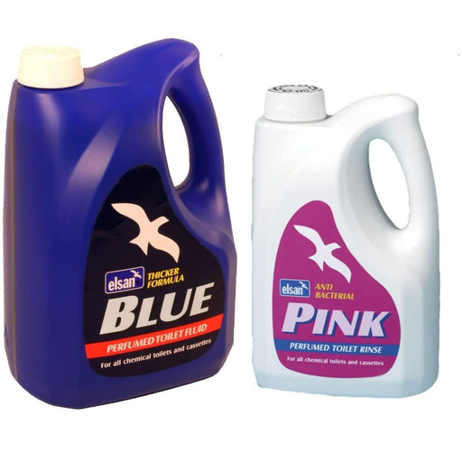 Elsan Blue 4L & Pink 2L Toilet Fluid Chemical - Elsan - Van Life Living