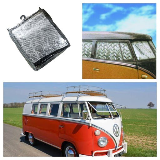 External Thermal Window Cover Blind Kit fits Volkswagen VW T2 Split 11 Window - Summit - Van Life Living