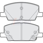 Fahren Front Brake Pad Set fits Opel Insignia B Grand Sport 2020 on 1.5