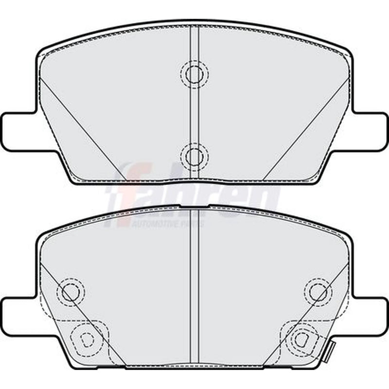 Fahren Front Brake Pad Set fits Opel Insignia B Grand Sport 2020 on 1.5