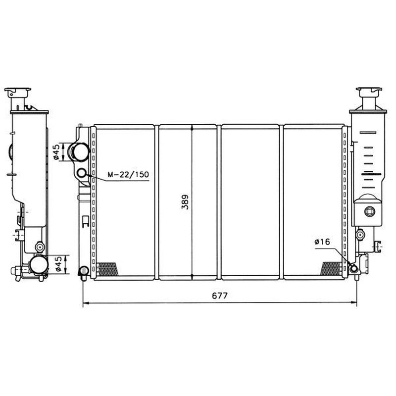 NRF Engine Radiator 50400