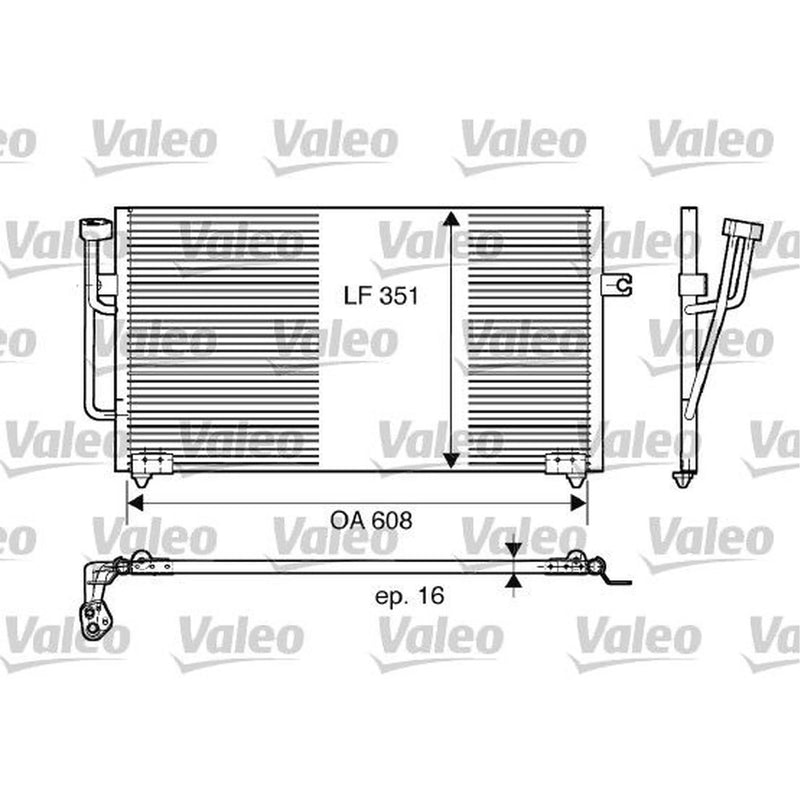 Valeo Air Conditioning Condenser 817560