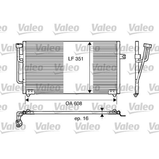 Valeo Air Conditioning Condenser 817560