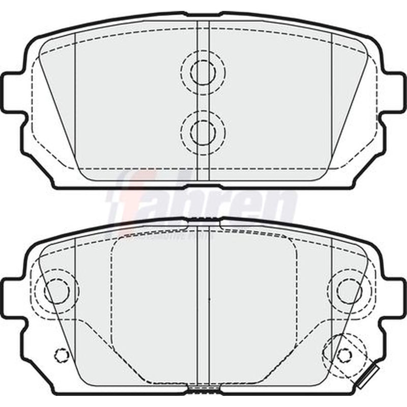 Fahren Front & Rear Pads fits Kia Carens III 2006-2013 1.6 2.0