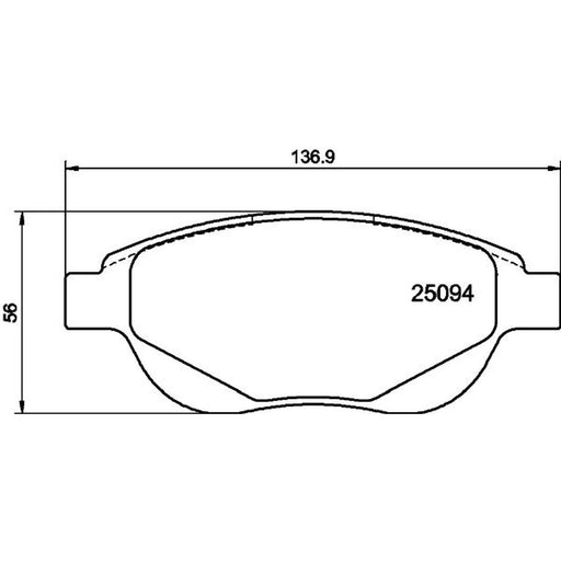 DON Front Brake Pad Set PCP2137