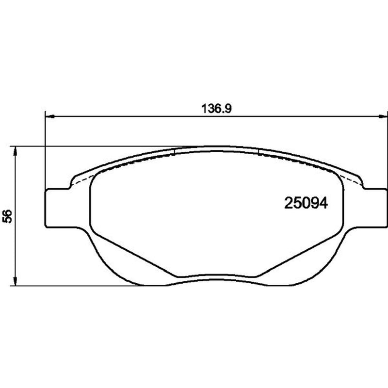 Mintex Front Brake Pad Set MDB3105