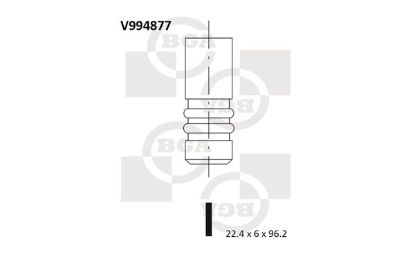 Bga Engine Exhaust Valve Head 96.2mm V994877