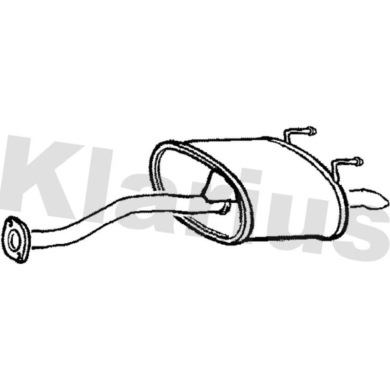 Klarius Box With Tail Pipe Rear HA465P