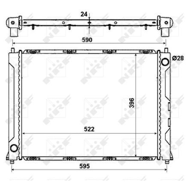 NRF Engine Radiator 50121