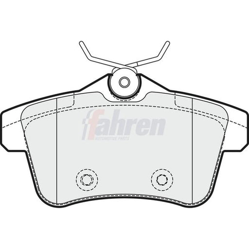Fahren Rear Brake Pad Set FBP3344