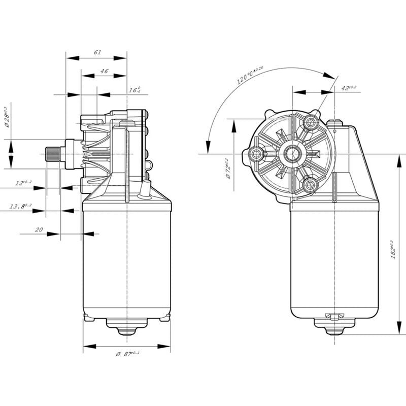 Bosch Front/Rear Wiper Motor Front 0 986 337 411