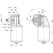 Bosch Front/Rear Wiper Motor Front 0 986 337 400