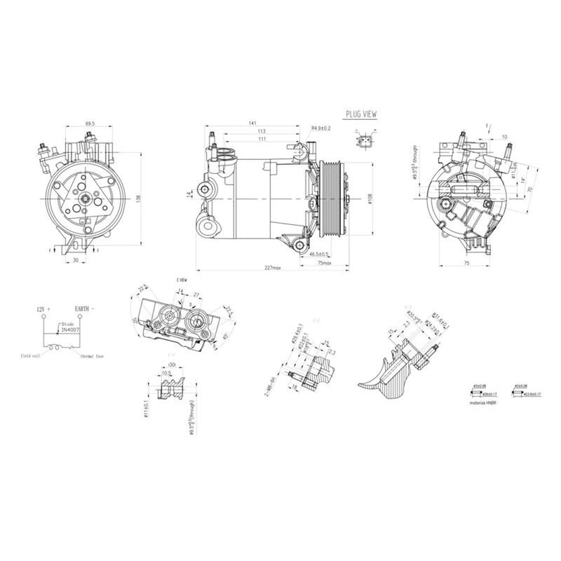 Hella Air Conditioning Compressor 8FK 366 200-341