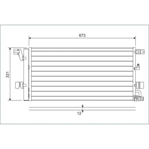 Valeo Air Conditioning Condenser 822596